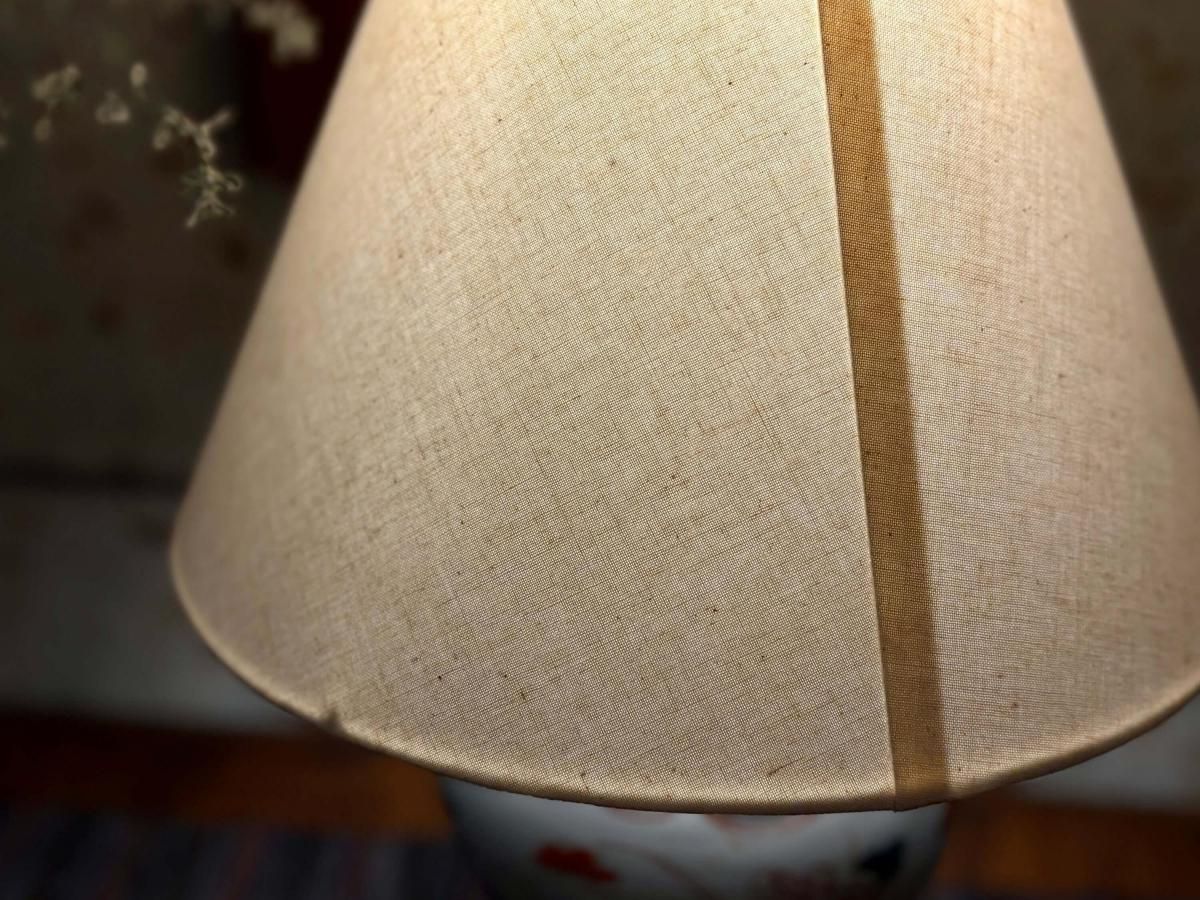 伊万里テーブルランプ 元禄伊万里草花文色絵壺テーブルランプ / Table Lamp of Old