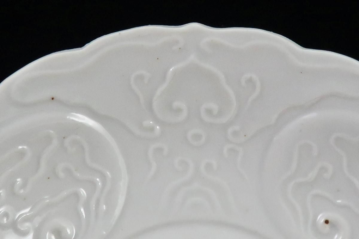 大聖寺伊万里 色絵皿５枚 大聖寺伊万里 色絵 奇玉宝鼎之珍 菊型 五寸皿 - 生活骨董と古布