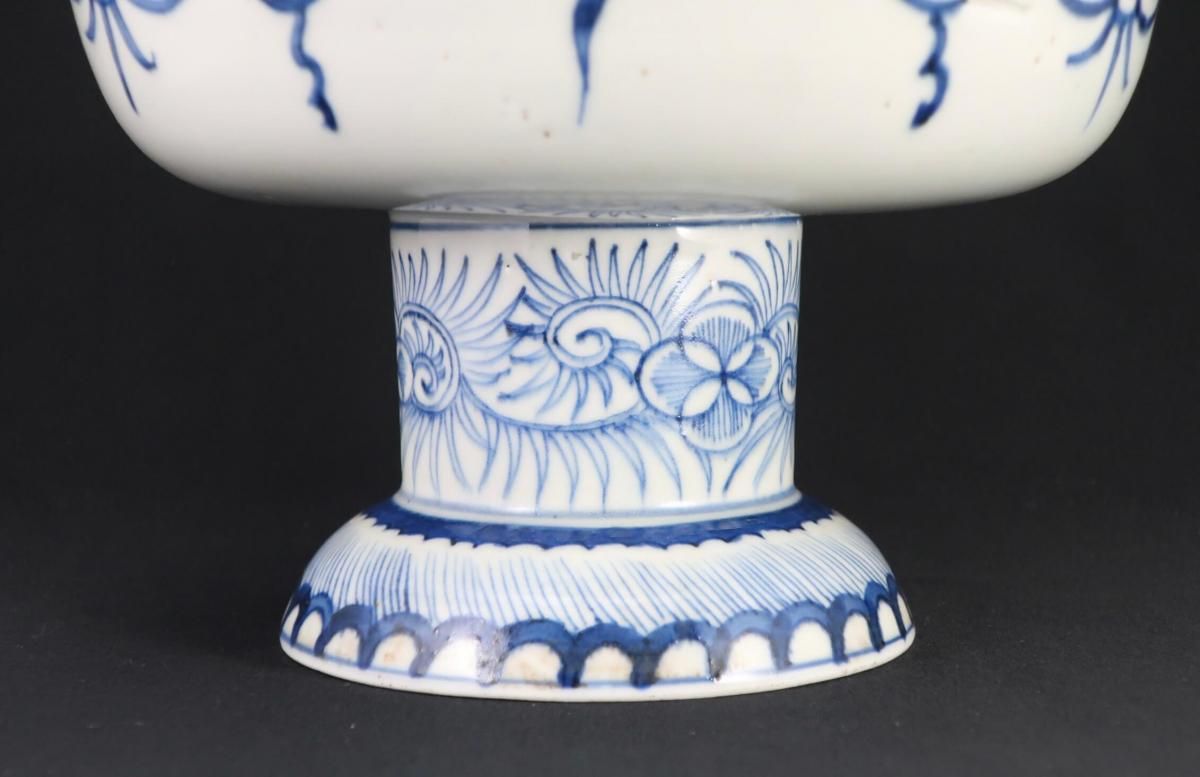 伊万里染付舟遊びの図大盃洗 / Imari Large Blue & White 'Haisen