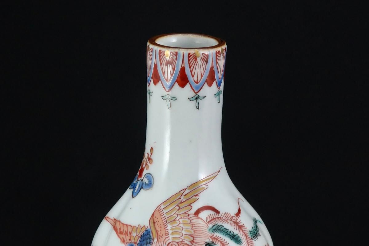 伊万里柿右衛門手瓢形徳利 一対 / Imari Polychrome 'Kakiemon