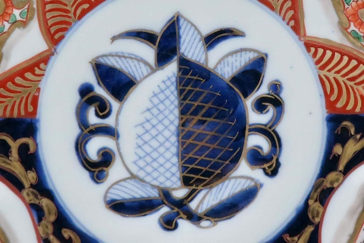 明治伊万里色絵掛け花生 明治伊万里色絵掛け花生