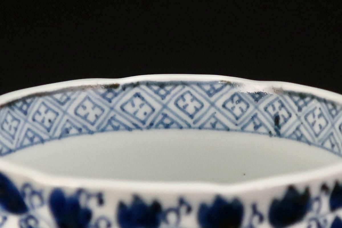 伊万里染付牡丹唐草文大蕎麦猪口 / Imari Large Blue & White