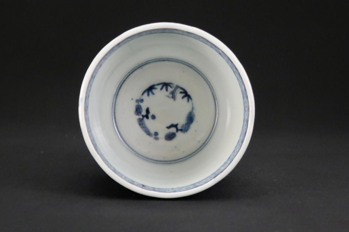 伊万里染付牡丹唐草文大蕎麦猪口 / Imari Large Blue & White