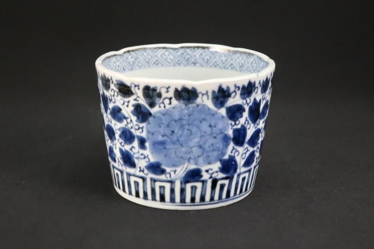 伊万里染付牡丹唐草文大蕎麦猪口 / Imari Large Blue & White Soba Cup