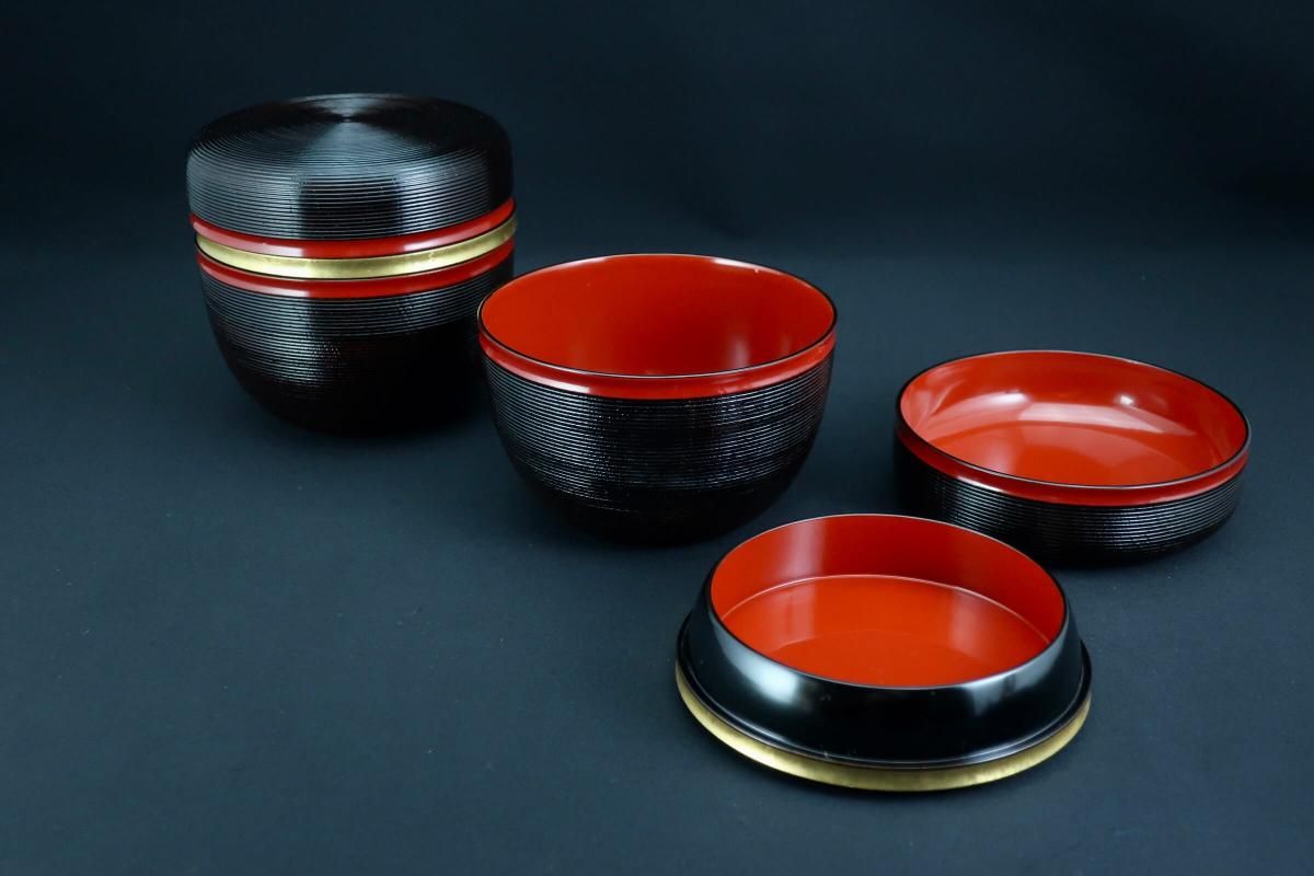 漆器信玄弁当箱 5個セット！ 漆器信玄弁当箱 5個セット！未使用に近い - メルカリ