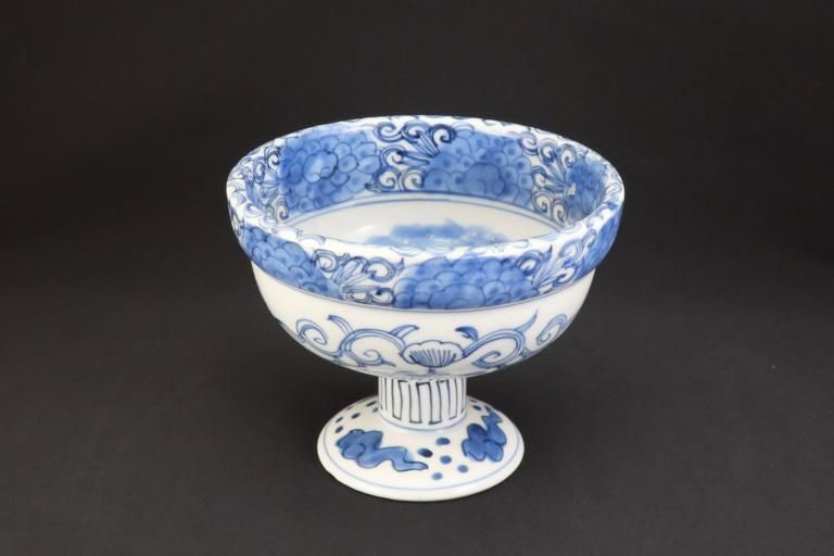 Τζʸ / Imari Blue & White Sake cup Washing Bowl with the picture of Dragons