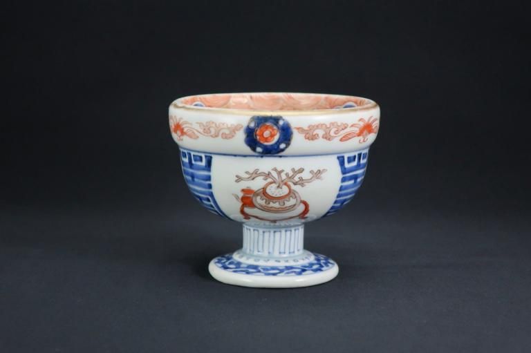 Τ / Imari Small Polychrome 'Haisen' Sake cup Washing Bowl