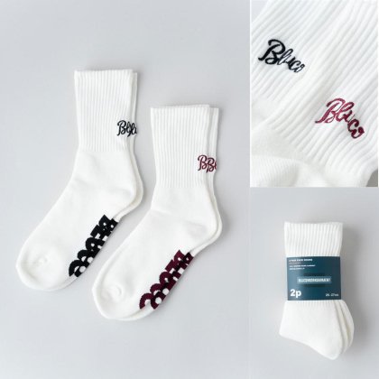 <img class='new_mark_img1' src='https://img.shop-pro.jp/img/new/icons5.gif' style='border:none;display:inline;margin:0px;padding:0px;width:auto;' />BLUCO 2-PAC SOX -Embroidery-
