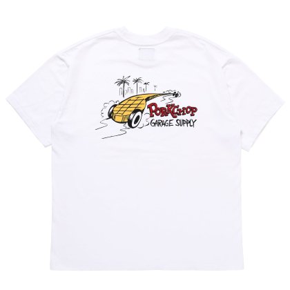 <img class='new_mark_img1' src='https://img.shop-pro.jp/img/new/icons5.gif' style='border:none;display:inline;margin:0px;padding:0px;width:auto;' />PORKCHOP GARAGE SUPPLY PC ROD TEE/WHITE