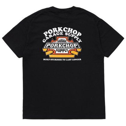 <img class='new_mark_img1' src='https://img.shop-pro.jp/img/new/icons5.gif' style='border:none;display:inline;margin:0px;padding:0px;width:auto;' />PORKCHOP GARAGE SUPPLY 3D B&S TEE/BLACK