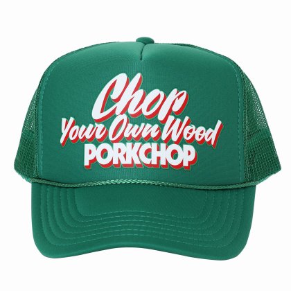 <img class='new_mark_img1' src='https://img.shop-pro.jp/img/new/icons5.gif' style='border:none;display:inline;margin:0px;padding:0px;width:auto;' />PORKCHOP GARAGE SUPPLY CHOP YOUR OWN WOOD CAP/GREEN