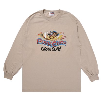 <img class='new_mark_img1' src='https://img.shop-pro.jp/img/new/icons5.gif' style='border:none;display:inline;margin:0px;padding:0px;width:auto;' />PORKCHOP GARAGE SUPPLY WILD PORK L/S TEE/SAND