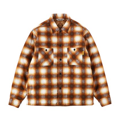 <img class='new_mark_img1' src='https://img.shop-pro.jp/img/new/icons5.gif' style='border:none;display:inline;margin:0px;padding:0px;width:auto;' />STANDARD CALIFORNIA SD Quilted Print Flannel Check Shirt Jacket/Brown