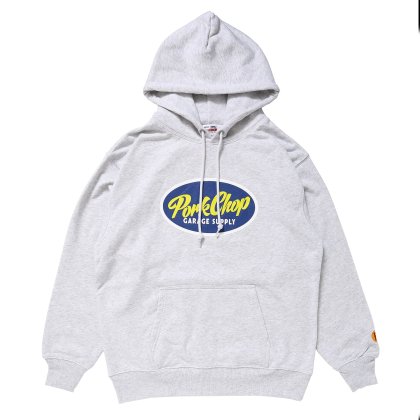 <img class='new_mark_img1' src='https://img.shop-pro.jp/img/new/icons5.gif' style='border:none;display:inline;margin:0px;padding:0px;width:auto;' />PORKCHOP GARAGE SUPPLY 2nd OVAL HOODIE/GRAY