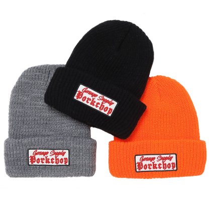 <img class='new_mark_img1' src='https://img.shop-pro.jp/img/new/icons5.gif' style='border:none;display:inline;margin:0px;padding:0px;width:auto;' />PORKCHOP GARAGE SUPPLY O.E.KNIT CAP/3Color