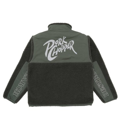 <img class='new_mark_img1' src='https://img.shop-pro.jp/img/new/icons5.gif' style='border:none;display:inline;margin:0px;padding:0px;width:auto;' />PORKCHOP GARAGE SUPPLY  BOA FLEECE STAND JKT/GREEN