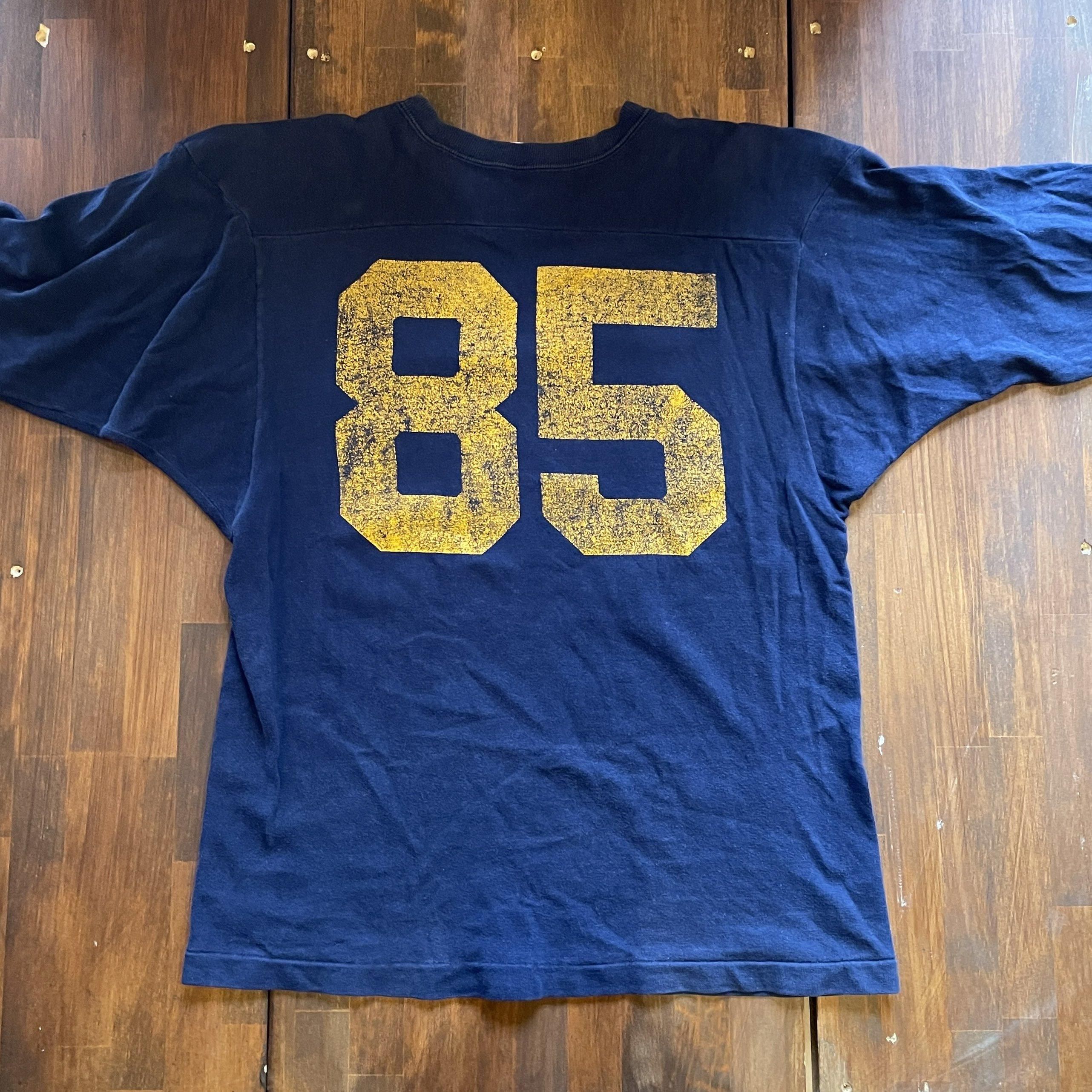 80s CHAMPION チャンピオン フットボールTシャツ | ラバープリント 