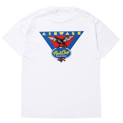 <img class='new_mark_img1' src='https://img.shop-pro.jp/img/new/icons5.gif' style='border:none;display:inline;margin:0px;padding:0px;width:auto;' />PORKCHOP GARAGE SUPPLY AP TRIANGLE TEE/WHITE