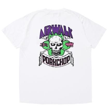 <img class='new_mark_img1' src='https://img.shop-pro.jp/img/new/icons24.gif' style='border:none;display:inline;margin:0px;padding:0px;width:auto;' />PORKCHOP GARAGE SUPPLY AP SKELETON TEE/WHITE