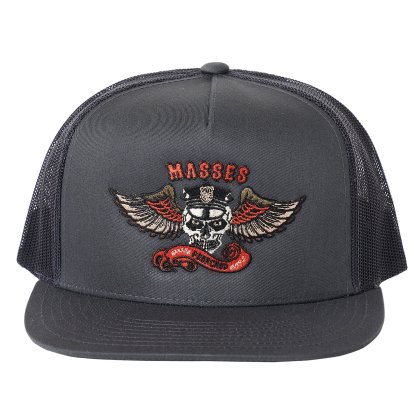 <img class='new_mark_img1' src='https://img.shop-pro.jp/img/new/icons5.gif' style='border:none;display:inline;margin:0px;padding:0px;width:auto;' />PORKCHOP GARAGE SUPPLY x MASSES MESH CAP EAGLE P/CHACOAL