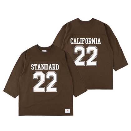 <img class='new_mark_img1' src='https://img.shop-pro.jp/img/new/icons5.gif' style='border:none;display:inline;margin:0px;padding:0px;width:auto;' />STANDARD CALIFORNIA SD Heavyweight Football Logo T/Brown
