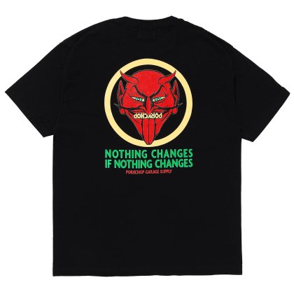 <img class='new_mark_img1' src='https://img.shop-pro.jp/img/new/icons5.gif' style='border:none;display:inline;margin:0px;padding:0px;width:auto;' />PORKCHOP GARAGE SUPPLY NOTHING DEVIL TEE/BLACK