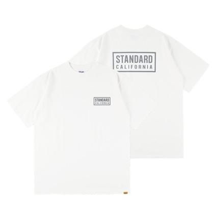 <img class='new_mark_img1' src='https://img.shop-pro.jp/img/new/icons5.gif' style='border:none;display:inline;margin:0px;padding:0px;width:auto;' />STANDARD CALIFORNIA Heavyweight Box Logo T/White