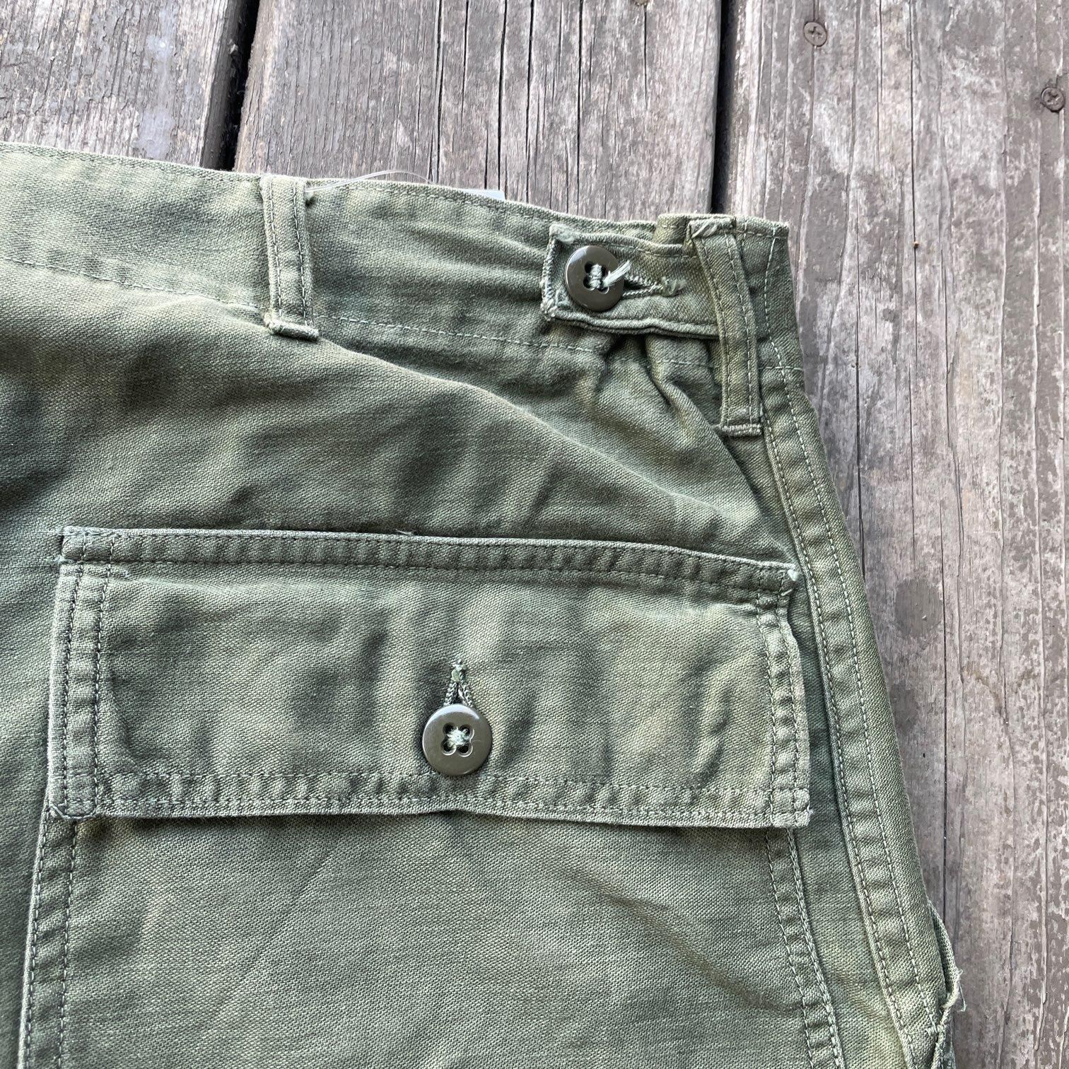 60'sウエスト調整付】US.ARMY OG-107ベイカーパンツ1st