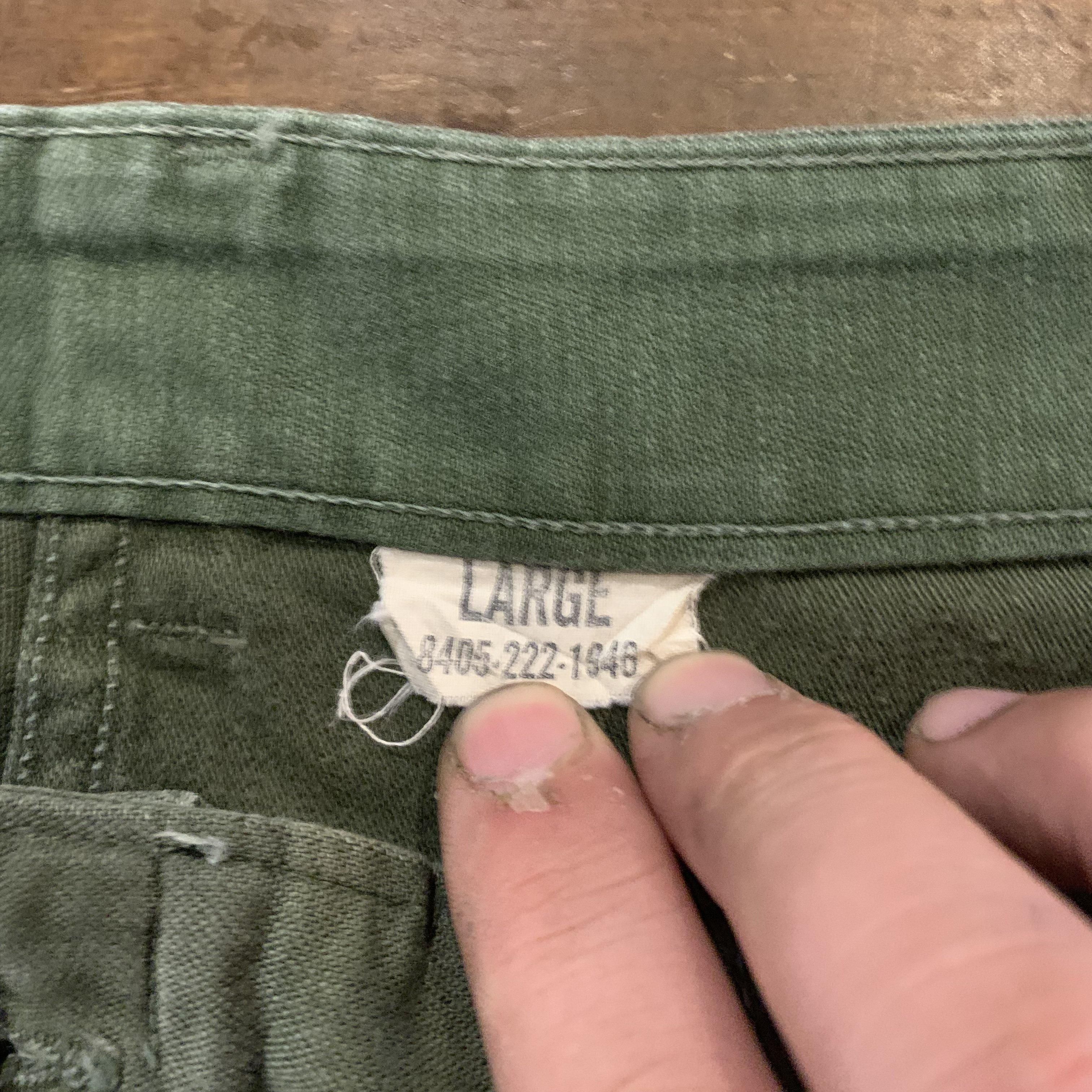 60'sウエスト調整付】US.ARMY OG-107ベイカーパンツ1st