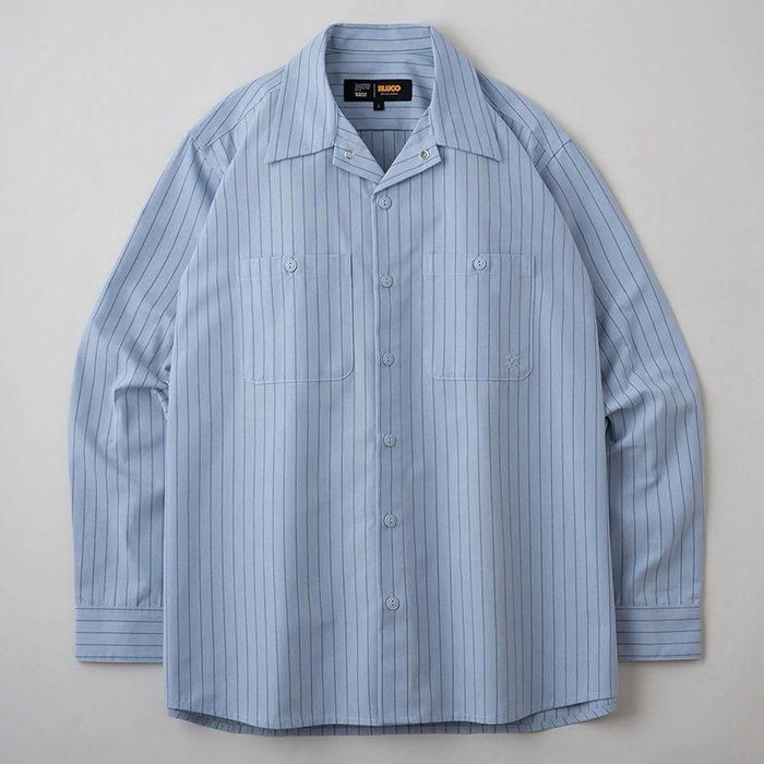 A/W BLUCO ブルコ 長袖シャツ ウール混 XL BLUCO ブルコ HOODED FLANNNEL SHIRTS フード フランネル シャツ