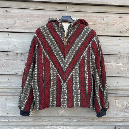 <img class='new_mark_img1' src='https://img.shop-pro.jp/img/new/icons24.gif' style='border:none;display:inline;margin:0px;padding:0px;width:auto;' />USED 60's National Jacquard parka jacket /L