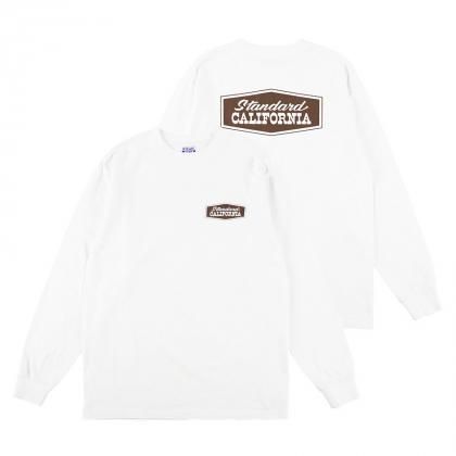 <img class='new_mark_img1' src='https://img.shop-pro.jp/img/new/icons5.gif' style='border:none;display:inline;margin:0px;padding:0px;width:auto;' />STANDARD CALIFORNIA SD Heavyweight Stadium Logo Long Sleeve T/White