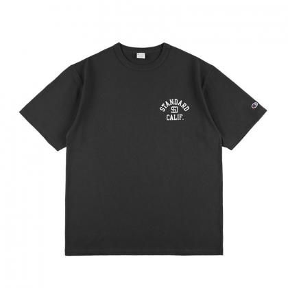 STANDARD CALIFORNIA Champion for SD Exclusive Heavyweight Logo T/Black