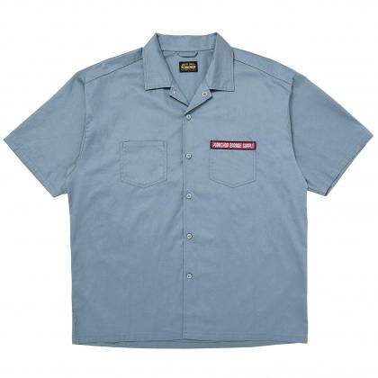 <img class='new_mark_img1' src='https://img.shop-pro.jp/img/new/icons5.gif' style='border:none;display:inline;margin:0px;padding:0px;width:auto;' />PORKCHOP GARAGE SUPPLY PCGS WORK SHIRT/BLUE GRAY