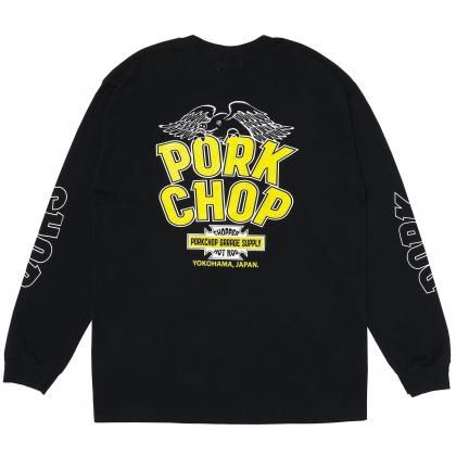 <img class='new_mark_img1' src='https://img.shop-pro.jp/img/new/icons5.gif' style='border:none;display:inline;margin:0px;padding:0px;width:auto;' />PORKCHOP GARAGE SUPPLY WP BIG LOGO L/S TEE/BLACK