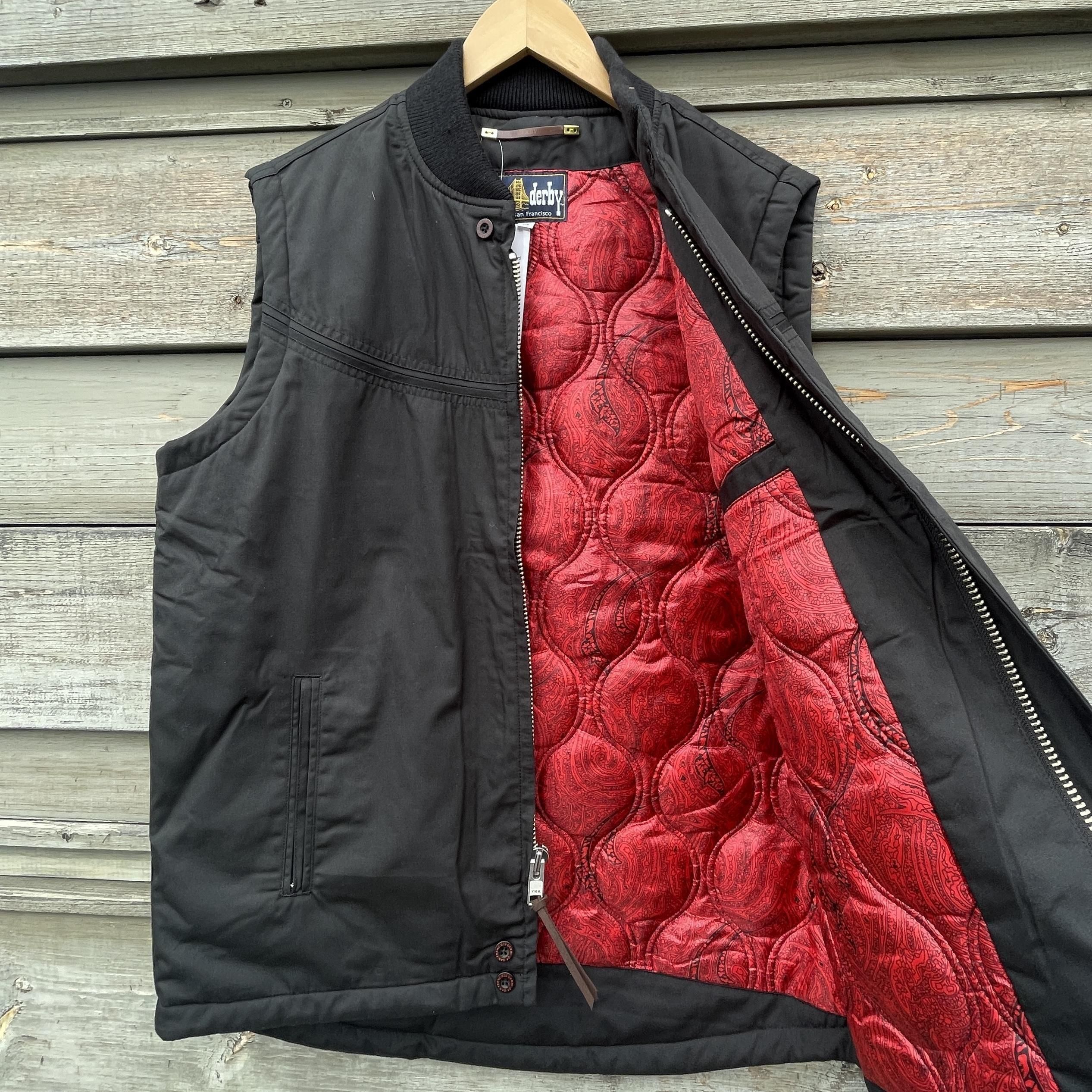 ダービー / Derby of San Francisco VEST 黒赤 ダービー / Derby of San Francisco VEST 黒赤 L Derby Of San