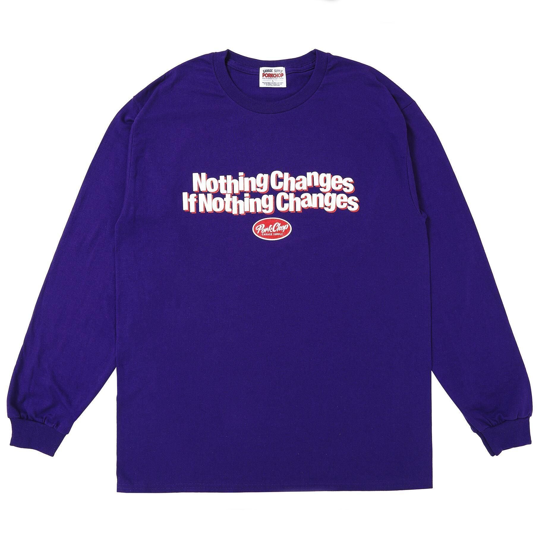 PORKCHOP GARAGE SUPPLY | 紫色ロングスリーブTシャツ - STAYRED