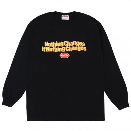 <img class='new_mark_img1' src='https://img.shop-pro.jp/img/new/icons5.gif' style='border:none;display:inline;margin:0px;padding:0px;width:auto;' />PORKCHOP GARAGE SUPPLY NC OVAL SCRIPT L/S TEE/BLACK
