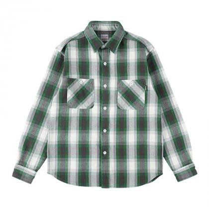 <img class='new_mark_img1' src='https://img.shop-pro.jp/img/new/icons5.gif' style='border:none;display:inline;margin:0px;padding:0px;width:auto;' />STANDARD CALIFORNIA SD Heavy Flannel Check Shirt /Green