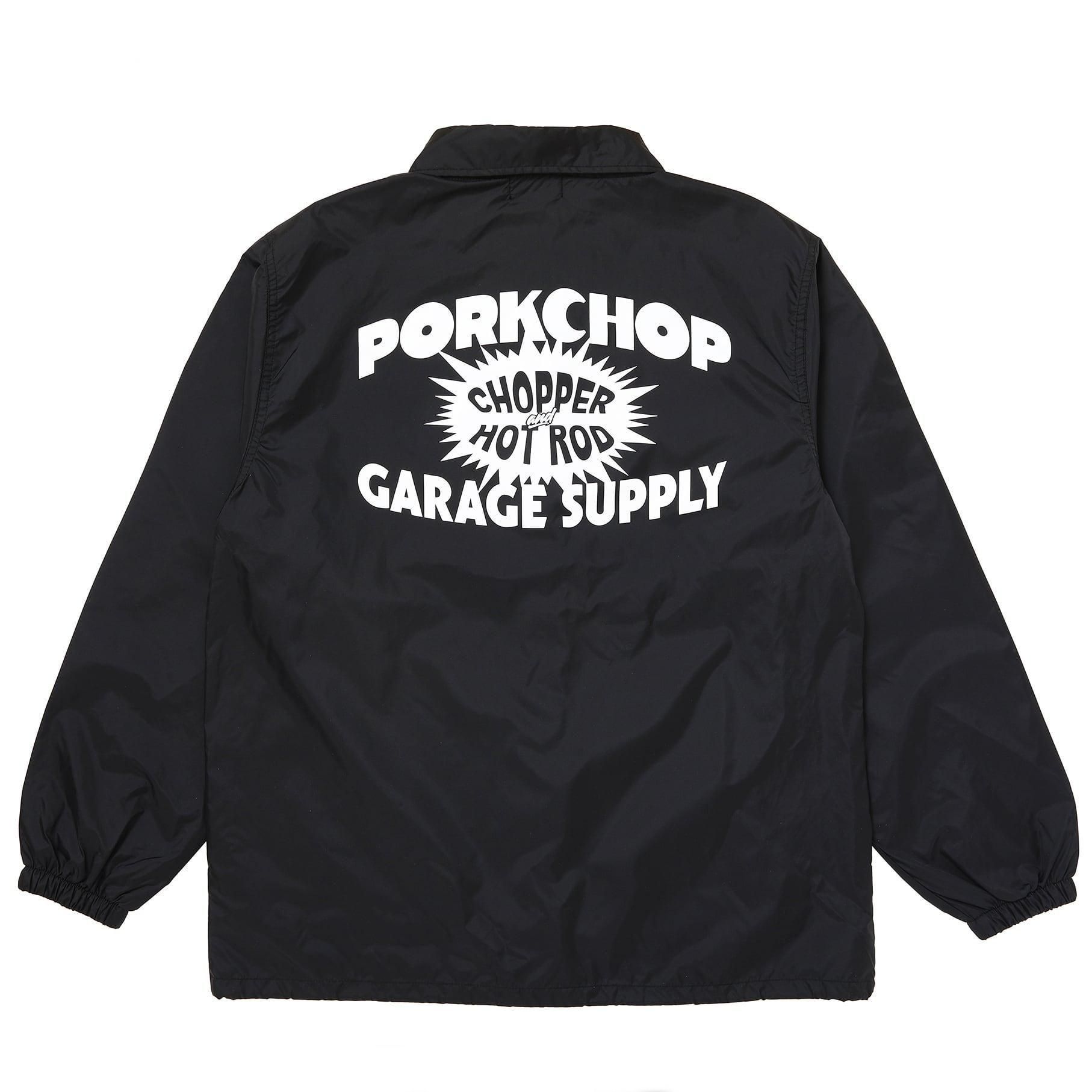 PORK CHOP 黒 ナイロンジャケット L PORKCHOP/PORK BACK NYLON JKT（BLACK）［ポークバックナイロンJKT-25