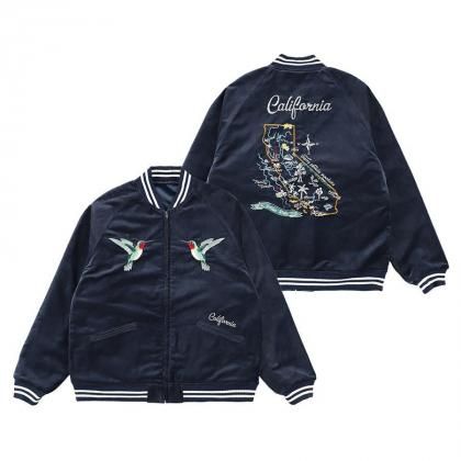 <img class='new_mark_img1' src='https://img.shop-pro.jp/img/new/icons5.gif' style='border:none;display:inline;margin:0px;padding:0px;width:auto;' />STANDARD CALIFORNIA SD Souvenir Jacket/Navy
