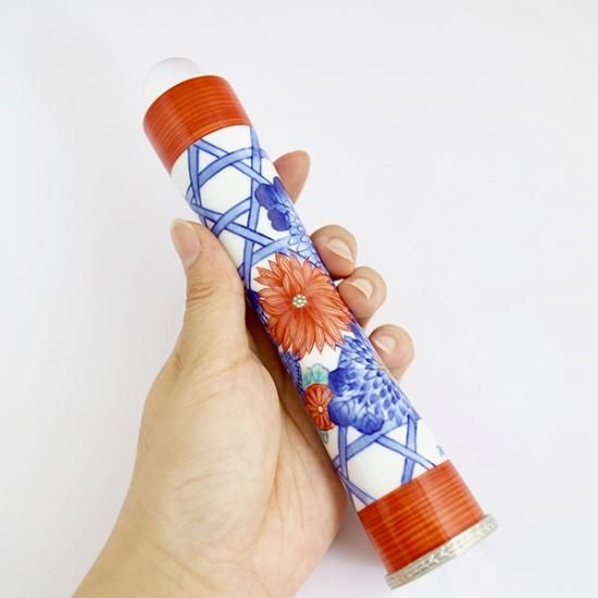 有田焼万華鏡 染錦籠菊（テレイド）（香蘭社） - Arita Onlyone