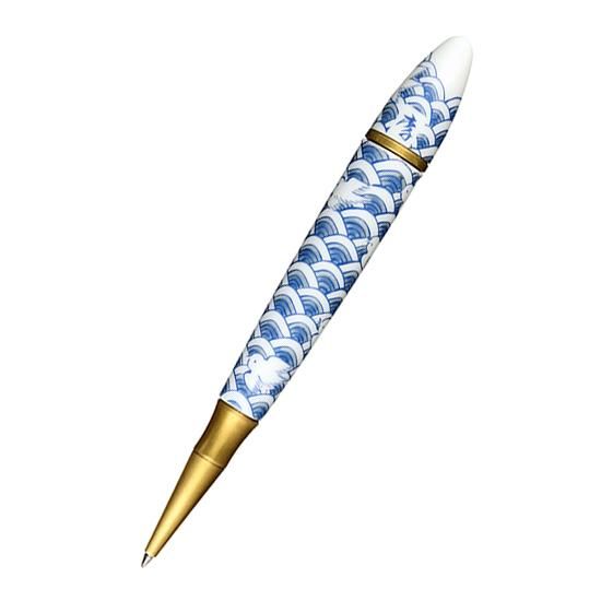 有田焼ボールペン 染付波千鳥（李荘窯業所） - Arita Onlyone