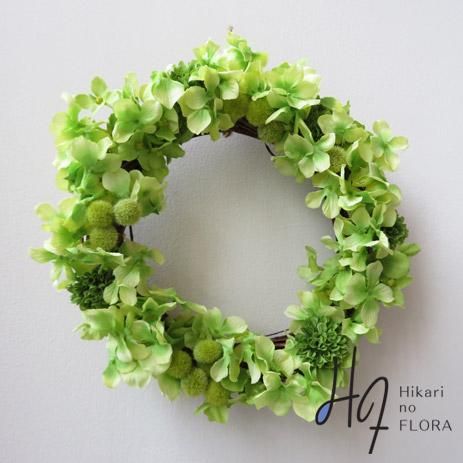 造花wreath リース 壁掛け グリーン系色のハイドレンジアリース 明るい壁掛けリースです 退職祝い や 新築祝い に リョクエイ ワンランク上の高級造花アレンジメント専門店 上質花材で ギフトに人気のアーティフィシャルフラワーを販売 造花wreath リース 壁掛け グリーン系色のハイドレンジアリース 明るい壁掛けリースです 退職祝い や 新築祝い に リョクエイ ワンランク上の高級造花アレンジメント専門店 上質花材で ギフトに人気のアーティフィシャルフラワーを販売