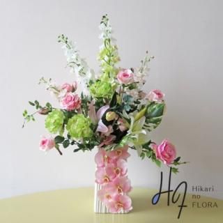 胡蝶蘭造花 胡蝶蘭寄せ植え 胡蝶蘭アレンジ 光触媒胡蝶蘭 お祝いの ...