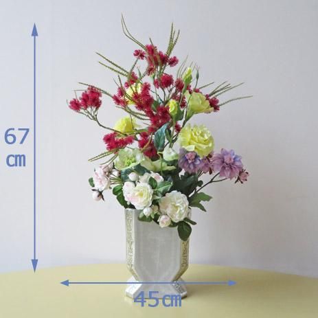 高級造花アレンジメント【ジョリ】シスル(アザミ)が主役の個性