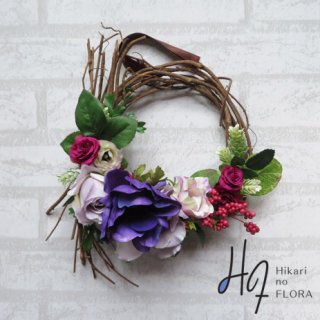 光触媒加工・壁掛けリース【wreath269】結び枝のリースです。wreath（リース）は永遠と健康と愛情の象徴です。