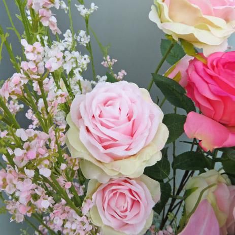 光触媒造花アレンジメント【スタンド70型RD507】カサブランカ