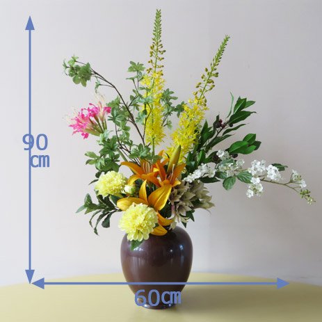 光触媒高級造花アレンジメントエリアナ和洋折衷の高級造花