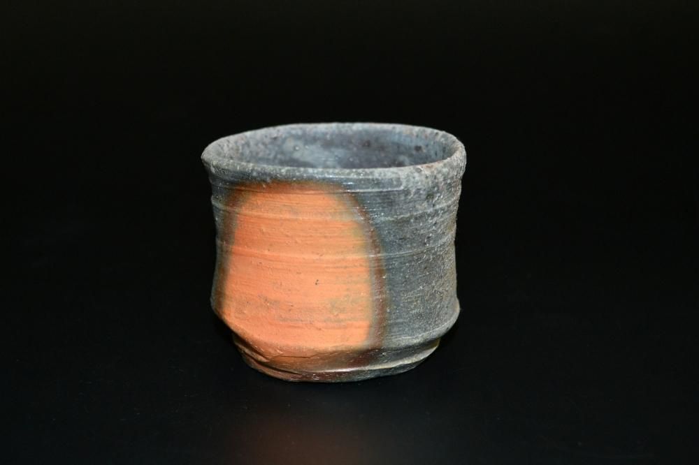 【初回限定】 高力芳照 備前黒胡麻酒呑 ぐい呑 工芸品